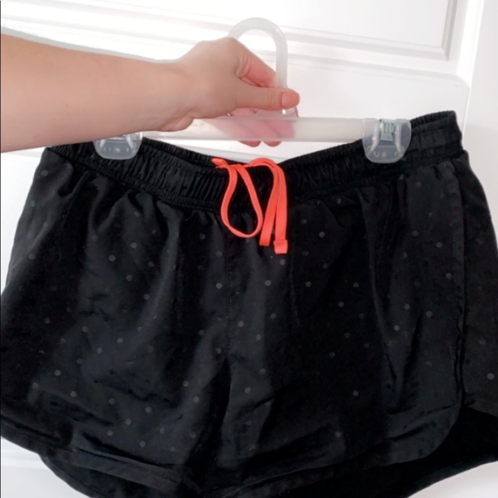 Black athletic shorts